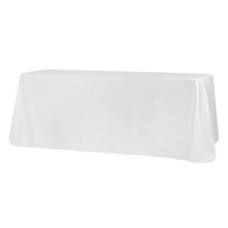 90x132 White Linen Tablecloth (2 week notice required)